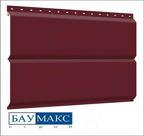 Сайдинг металлический БРУС Вишневый RAL 3005 ПЭ